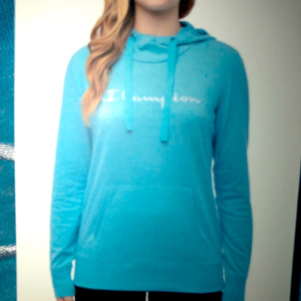 NWT Champion light blue hoodie